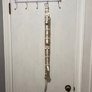 PRADA woven leather belt